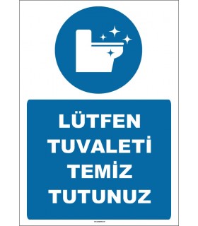 EF1526  - Lütfen Tuvaleti Temiz Tutunuz