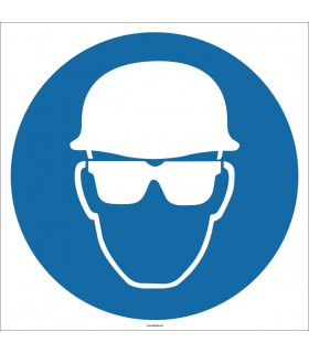 EF1729 - Baret ve Gözlük İşareti/Levhası/Etiketi