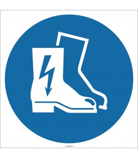EF1782 - Elektrik Geçirmez Ayakkabı İşareti/Levhası/Etiketi