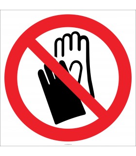 EF1796 - Eldiven Giymeyin İşareti/Levhası/Etiketi
