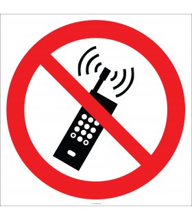 EF1827 - Cep Telefonu Kullanmak Yasaktır İşareti/Levhası/Etiketi