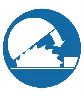EF1831 - Daire Testere Koruyucusunu Takılı Tut İşareti/Levhası/Etiketi