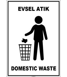 EF1923 - Türkçe İngilizce Evsel Atık, Domestic Waste