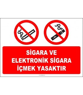 EF2144 - Sigara ve Elektronik Sigara İçmek Yasaktır