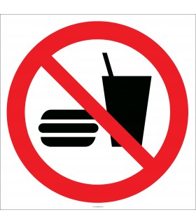 EF2158 - Yemek ve İçmek Yasaktır İşareti
