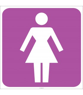 EF2163 - Bayan WC (Tuvalet) İşareti