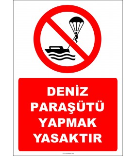 EF2408 - Deniz Paraşütü Yapmak Yasaktır