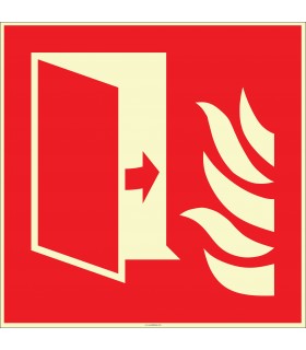 EF2669 - Fosforlu Yangından Koruma Kapısı İşareti Levhası/Etiketi