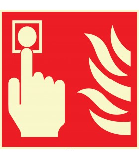 EF2670 - Fosforlu Yangın Alarmı İşareti Levhası/Etiketi