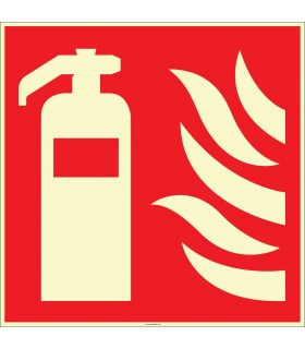 EF2672 - Fosforlu Yangın Söndürücü İşareti Levhası/Etiketi
