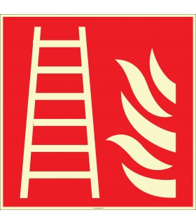 EF2674 - Fosforlu Yangın Merdiveni İşareti Levhası/Etiketi