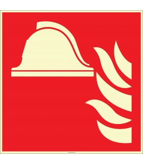 EF2679 - Fosforlu Yangınla Mücadele Ekipmanları İşareti Levhası/Etiketi