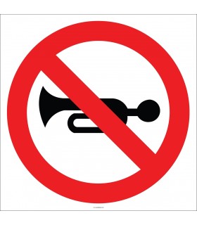 EF2782 - Klakson Çalmak Yasaktır işareti