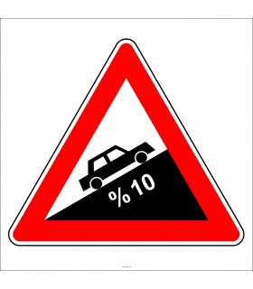 PF1219 - Tehlikeli Eğim (Çıkış) Trafik Levhası