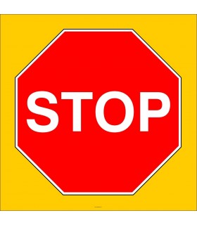 PF1193 - Stop Trafik İşareti/Levhası/Etiketi