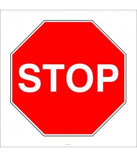 PF1205 - Stop Trafik İşareti/Levhası/Etiketi