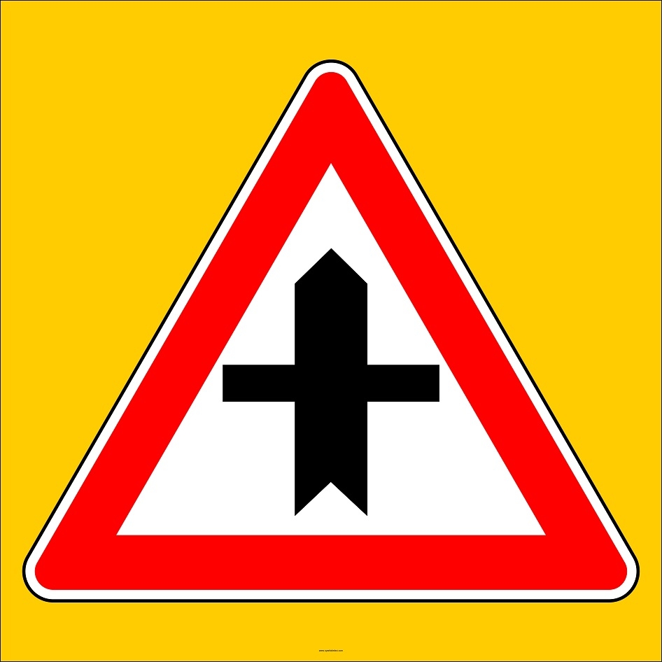 Ana Yol Tali Yol Kavsagi Trafik Levhasi