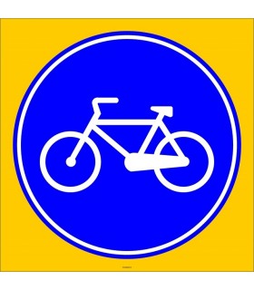 PF1414 - Mecburi Bisiklet Yolu Trafik Levhası