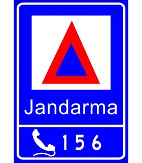 PF1461 - Alo 156 Jandarma İhbar Hattı Trafik Levhası