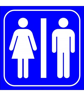 PF1585 - Kadın Erkek WC (Tuvalet) İşareti