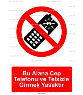 GI2088 -Bu alana cep telefonu ve telsizle girmek yasaktır