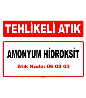 A060203 - Amonyum hidroksit