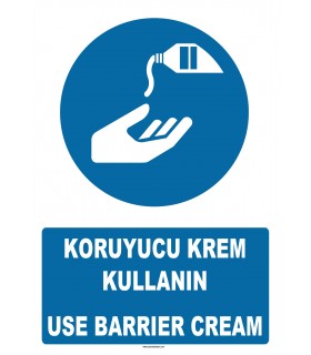 AT1376 - Koruyucu Krem Kullanın, Use Barrier Cream