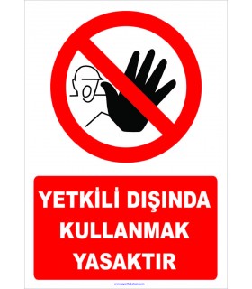 YT7346 - Yetkili dışında kullanmak yasaktır