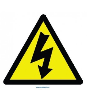 YT7304 - Elektrik tehlikesi işareti levhası/etiketi