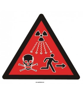 YT7416 - İlave radyasyon uyarı işareti levhası/etiketi