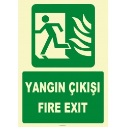 YT7665 - Fosforlu yangın çıkışı/fire exit