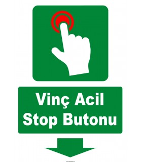 YT7707 - Vinç acil stop butonu