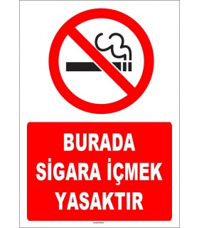 ZY1295 - Burada sigara içmek yasaktır