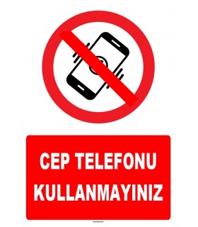 ZY1282 - Cep telefonu kullanmayınız