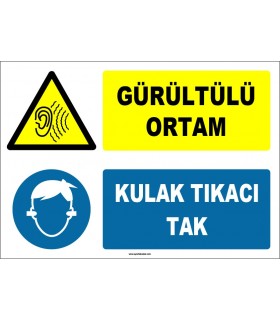 ZY1326 - Gürültülü Ortam, Kulak Tıkacı Tak