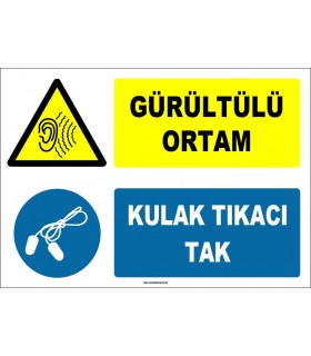 ZY1327 - Gürültülü Ortam, Kulak Tıkacı Tak