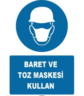 ZY1455 - Baret ve toz maskesi kullan