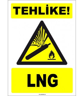 ZY1894 - ISO 7010 Tehlike! LNG