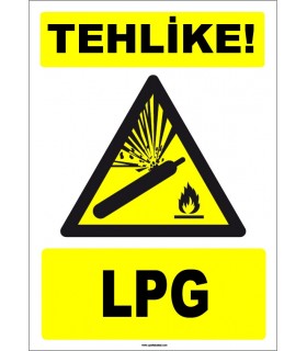 ZY1895 - ISO 7010 Tehlike! LPG
