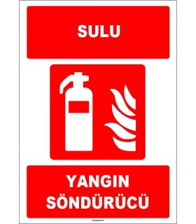 ZY1942 - ISO 7010 Sulu Yangın Söndürücü