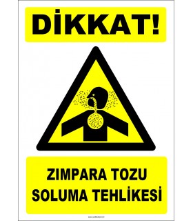 ZY2863 - Dikkat! Zımpara Tozu Soluma Tehlikesi