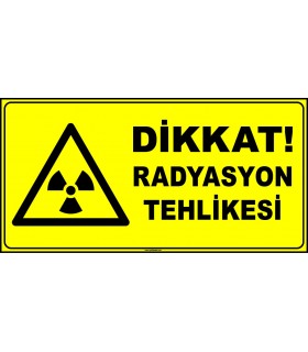 ZY2912 - ISO 7010 Dikkat Radyasyon Tehlikesi