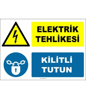 ZY2975 - Elektrik Tehlikesi, Kilitli Tutun